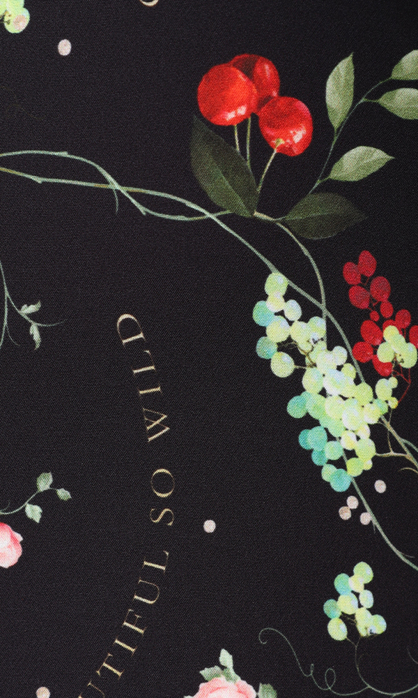 Платье с авторским принтом 