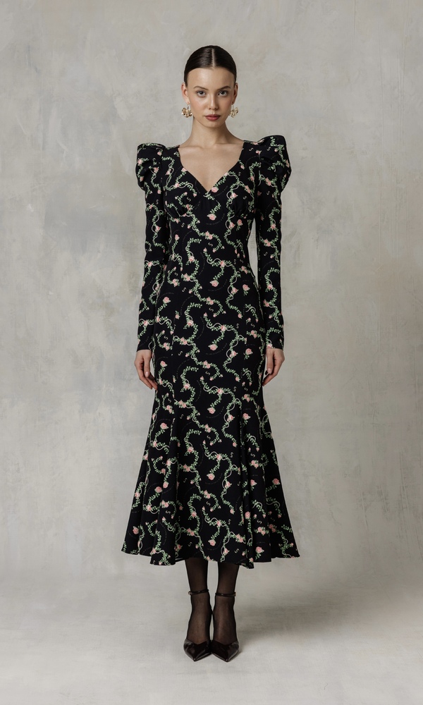 Платье ARIEL c авторским принтом 