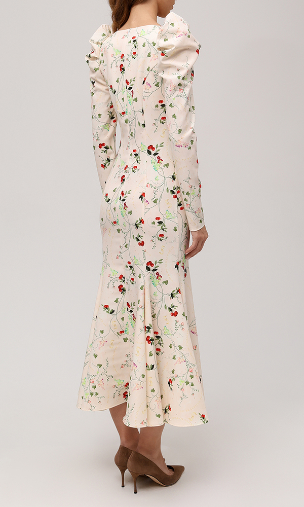 Платье с авторским принтом 