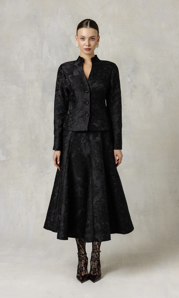 Костюм МЕЙ из жаккарда BLACK-Изображение