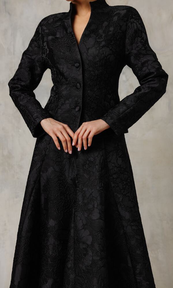 Костюм МЕЙ из жаккарда BLACK-Изображение