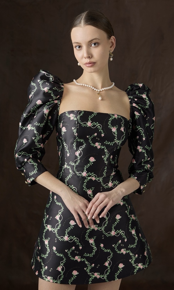 Платье LISI с авторским принтом 