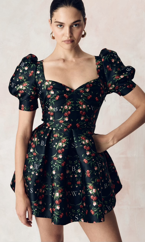 Платье АНТУАНЕТТА с авторским принтом 