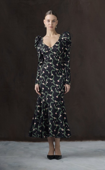 Платье ARIEL c авторским принтом 