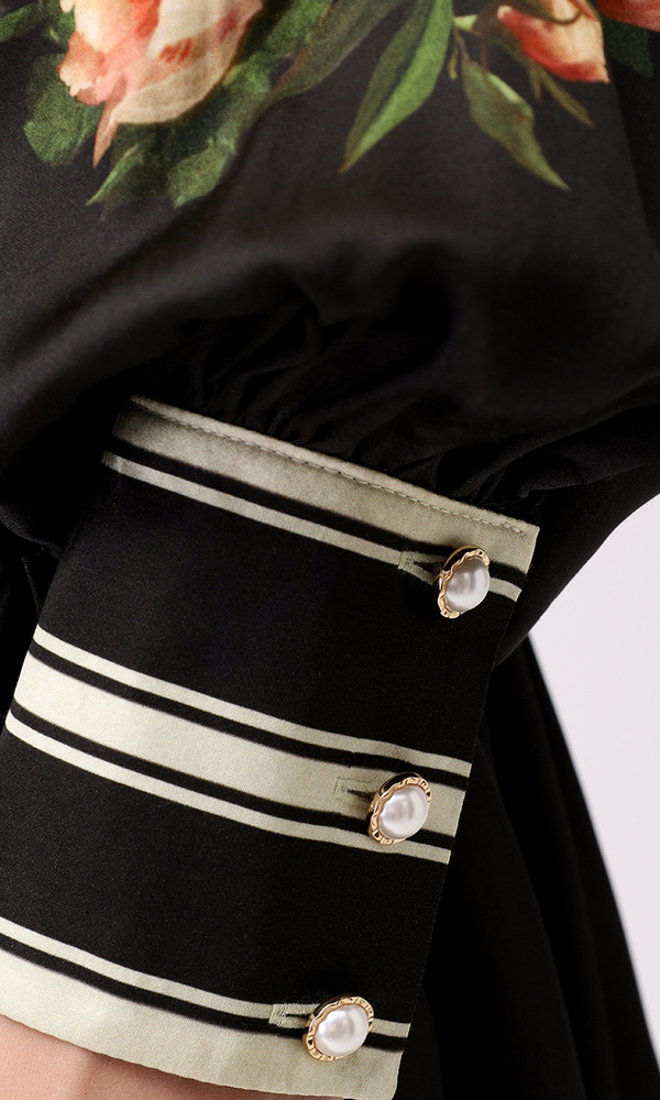 Платье с авторским принтом 