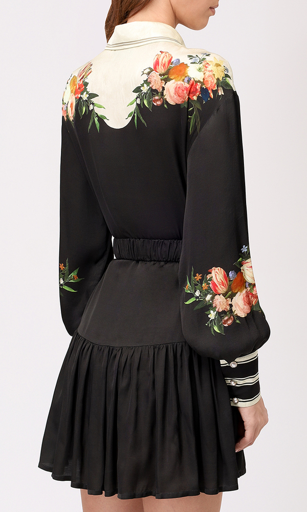 Платье с авторским принтом 