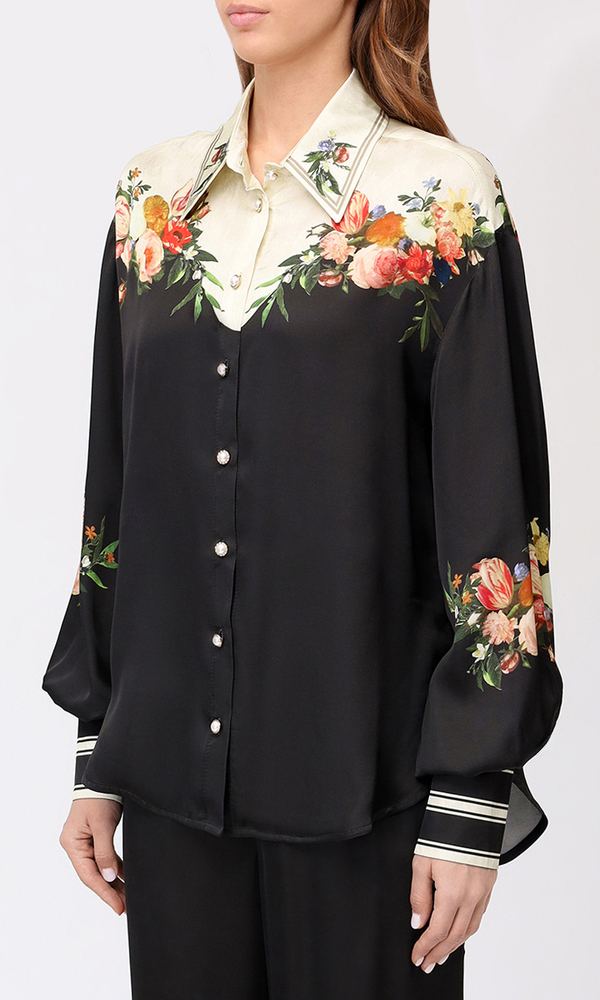 Рубашка с авторским принтом 