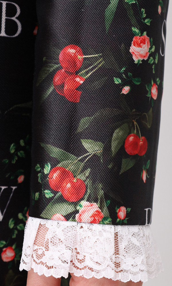 Платье в длине миди с авторским принтом 