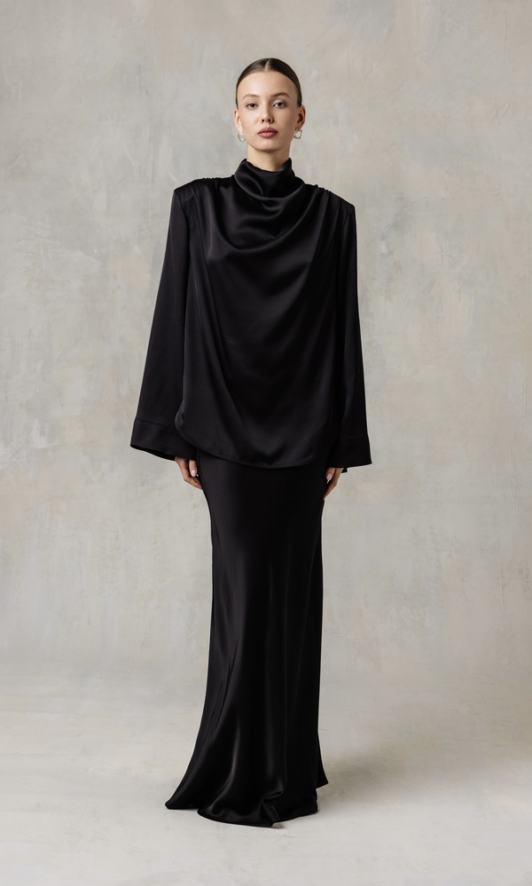 Костюм из сатиновой ЭКО вискозы-Изображение