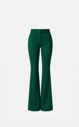 Брюки клеш в цвете EMERALD