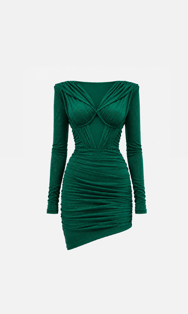 Платье COSMOS LUNA в длине мини EMERALD-Изображение
