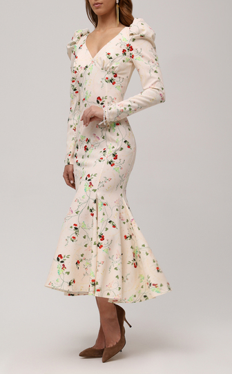 Платье с авторским принтом 