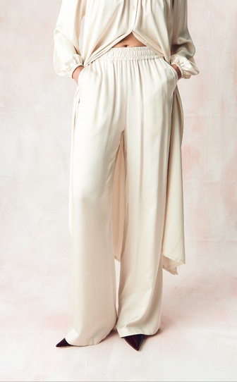 Брюки из сатиновой вискозы