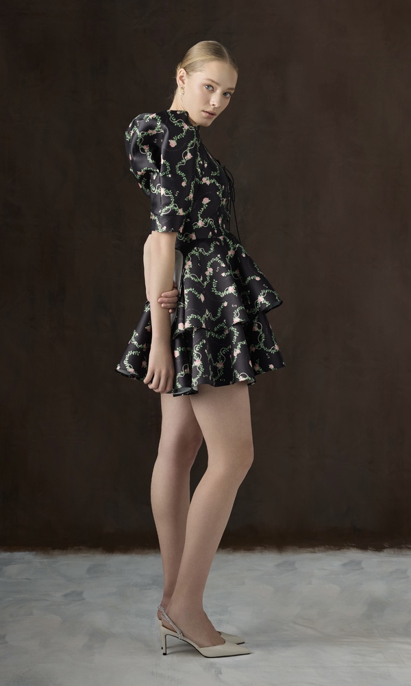 Платье с авторским принтом 