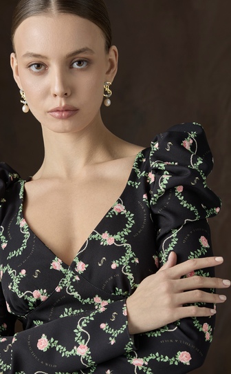 Платье ARIEL c авторским принтом 