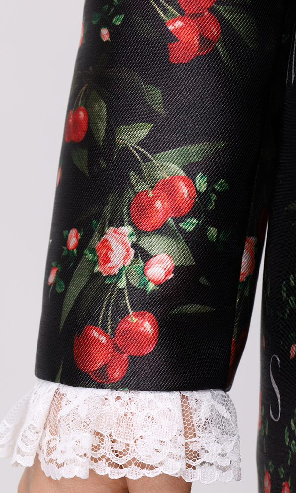 Платье ANNA в длине мини с авторским принтом 