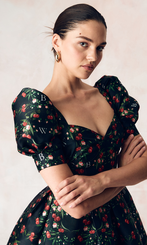 Платье АНТУАНЕТТА с авторским принтом 