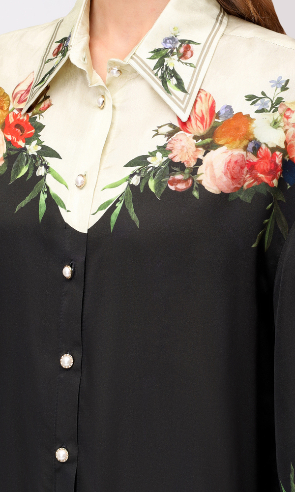 Рубашка с авторским принтом 