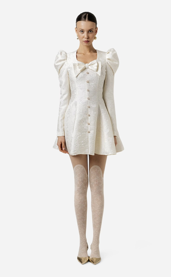 Платье LILLI из жаккарда WHITE