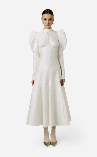 Платье LILLI в длине миди WHITE