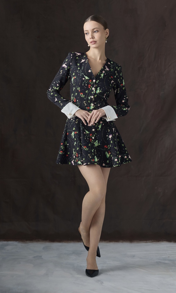 Платье с принтом 