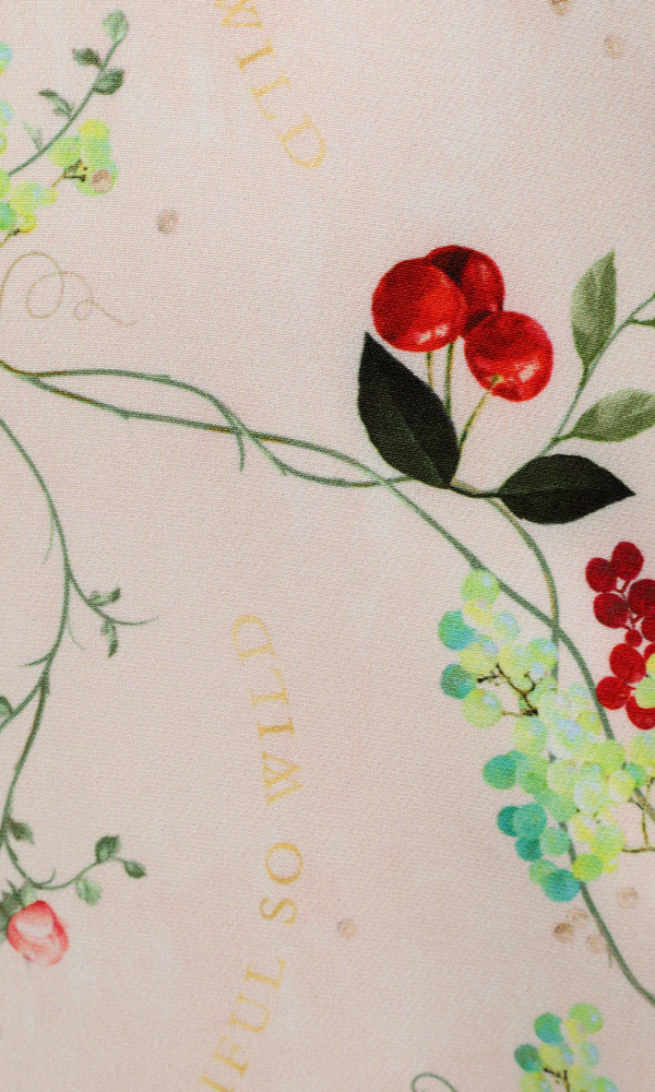 Платье с авторским принтом 