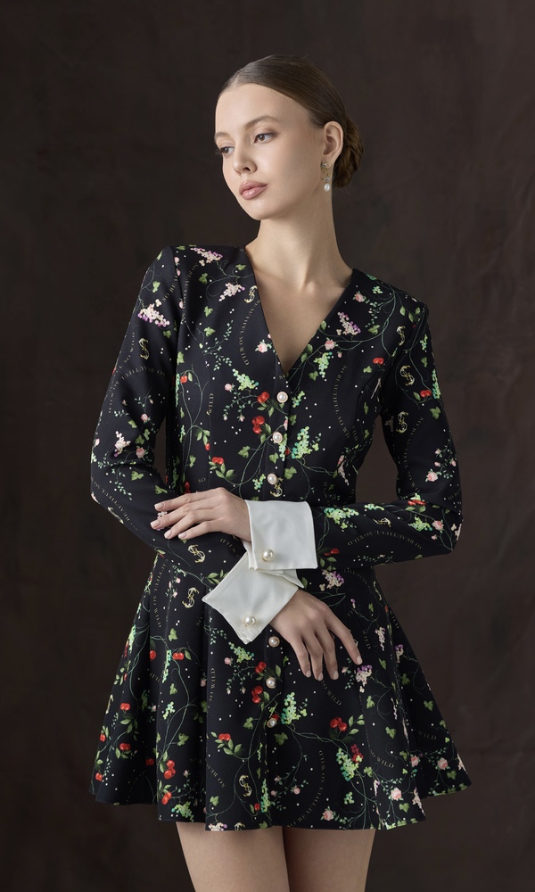 Платье с принтом 