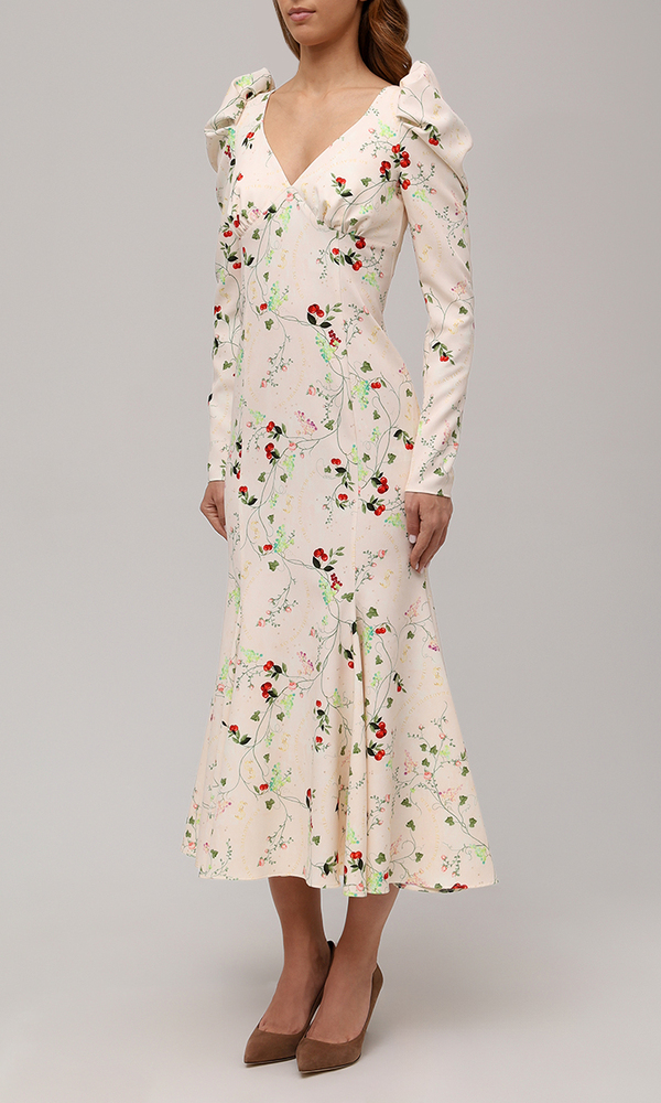 Платье с авторским принтом 