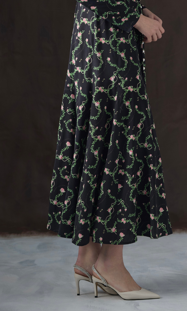 Платье MARTA из вискозы с авторским принтом 