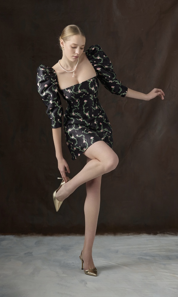 Платье LISI с авторским принтом 