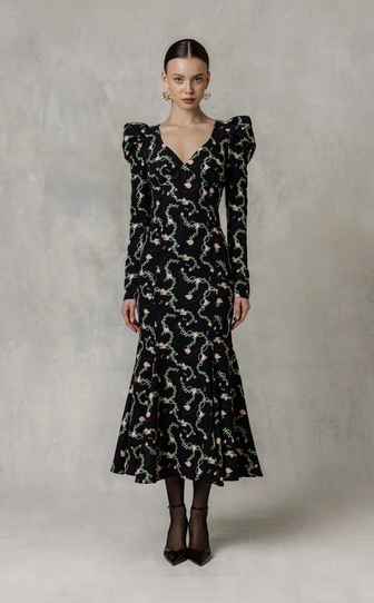 Платье ARIEL c авторским принтом 