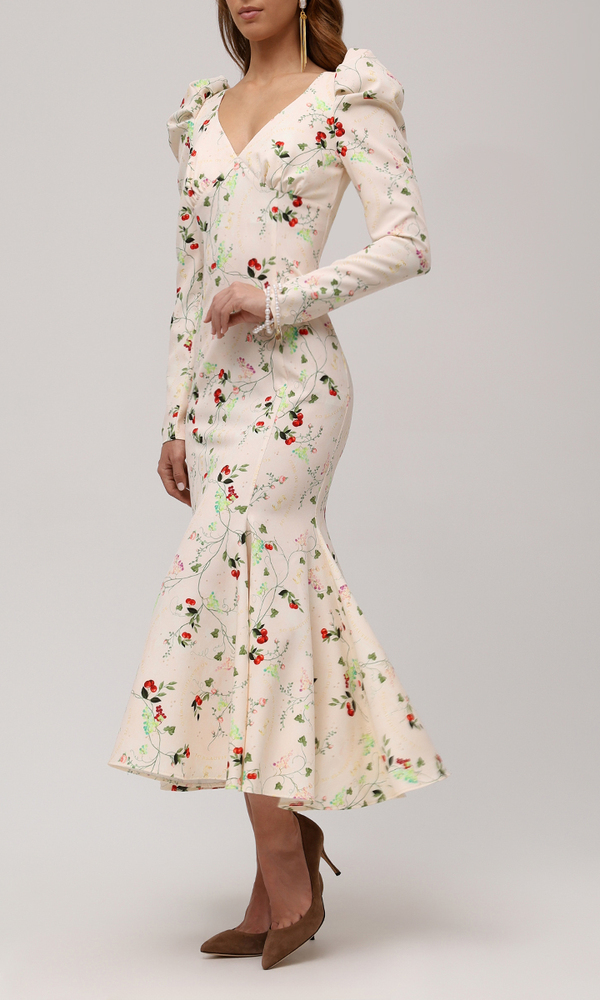 Платье с авторским принтом 