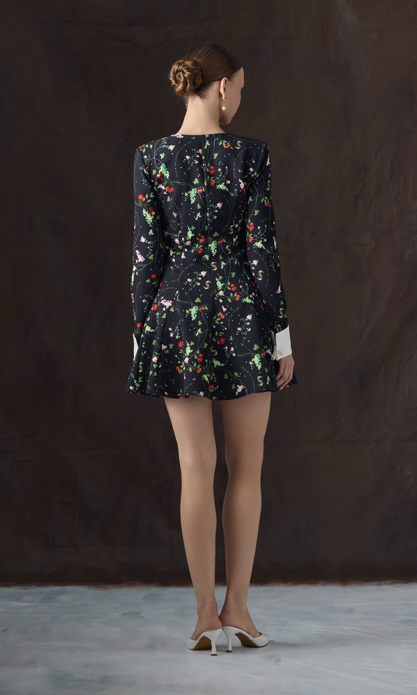 Платье с принтом 