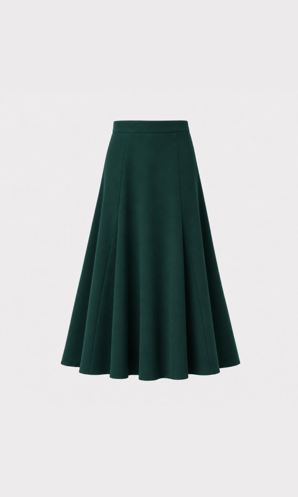 Юбка годэ в длине миди EMERALD-Изображение