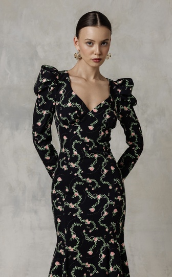 Платье ARIEL c авторским принтом 