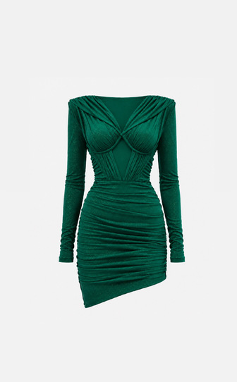Платье COSMOS LUNA в длине мини EMERALD