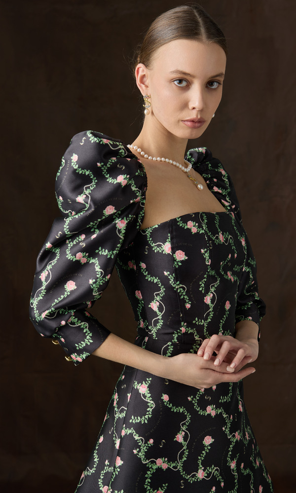 Платье LISI с авторским принтом 